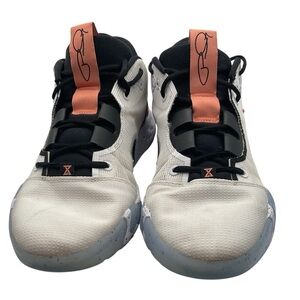 Nike Gray and Orange Athletic Shoes with‎ Traction Sole